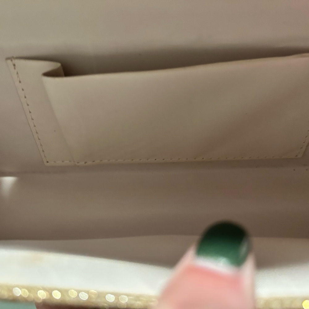 Elegant Rose Gold Glitter Clutch - Picture 6 of 7
